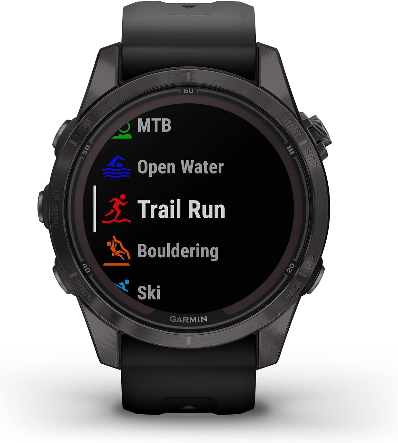 Garmin fēnix 7X Pro Sapphire Solar, Multisport GPS Smartwatch, Built-in Flashlight, Solar Charging Capability, 010-02778-10, Black