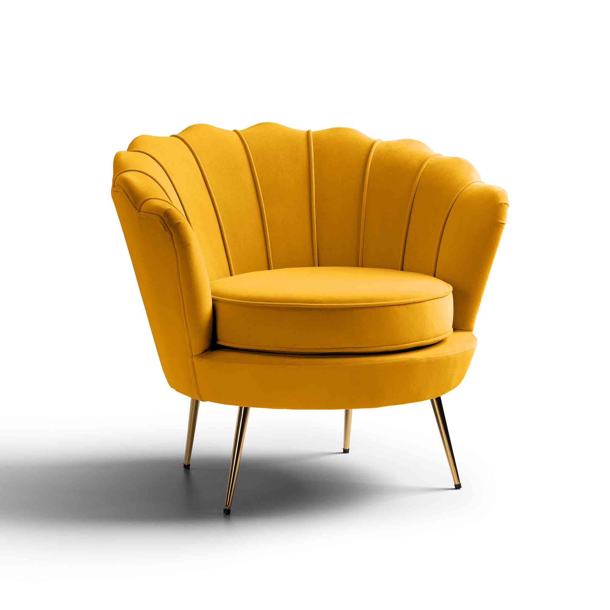 Pearl Velvet Shell Chair Special Sale In Pairs