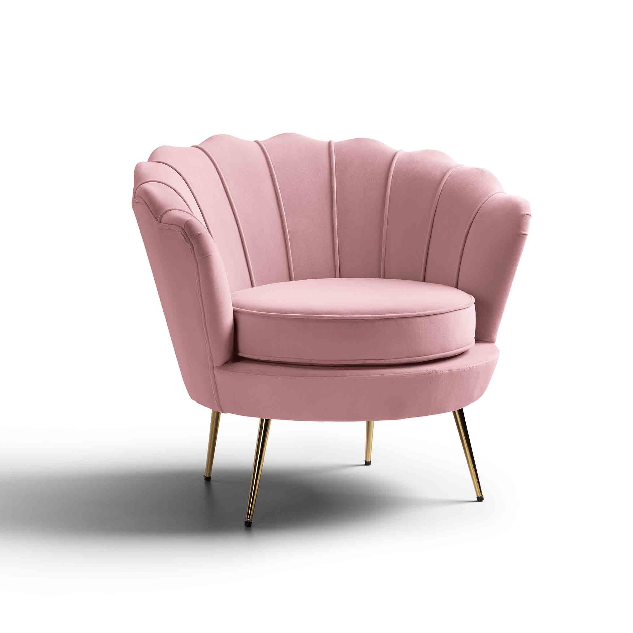 Pearl Velvet Shell Chair Special Sale In Pairs