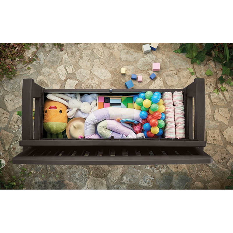 Patio 60 Gallon Outdoor Storage Bench - Brown