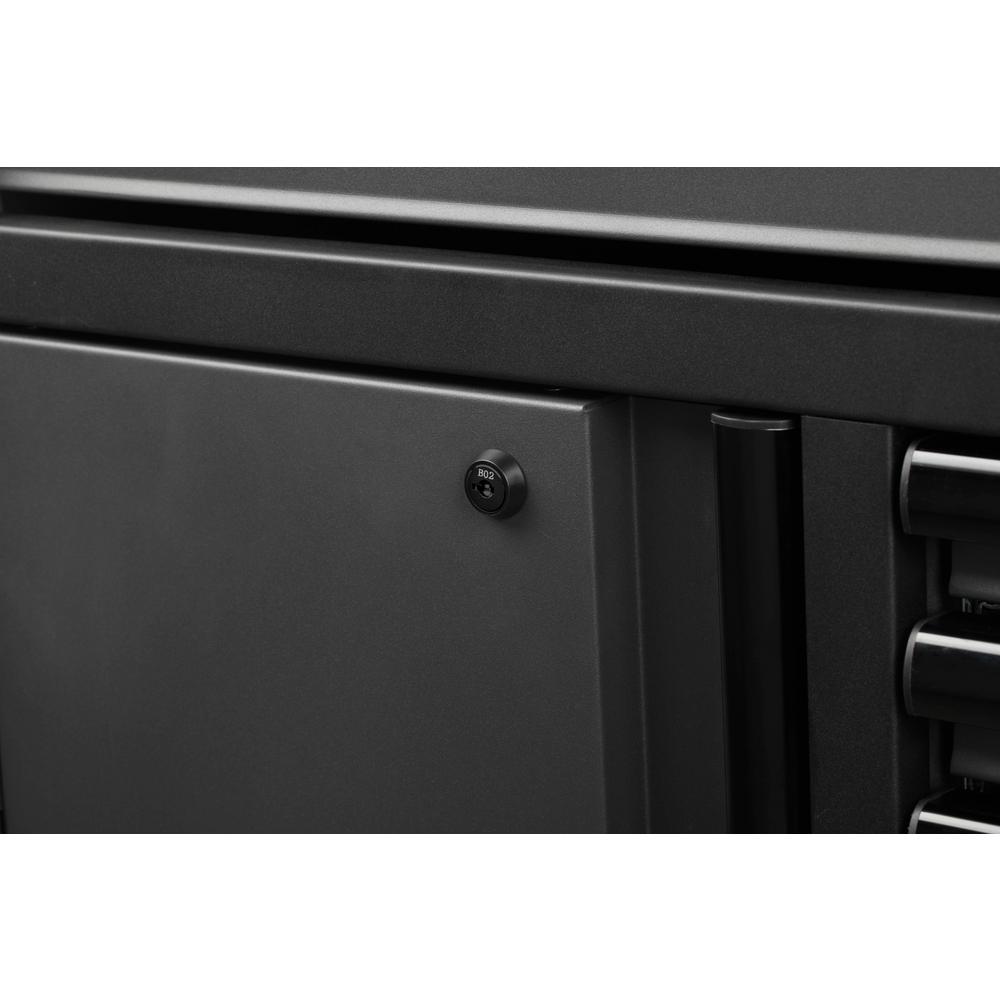Heavy-Duty 61 In. W 10-Drawer, Deep 1-Door Tool Chest Mobile Workbench In Gloss Red With Flip-Up Pegboard