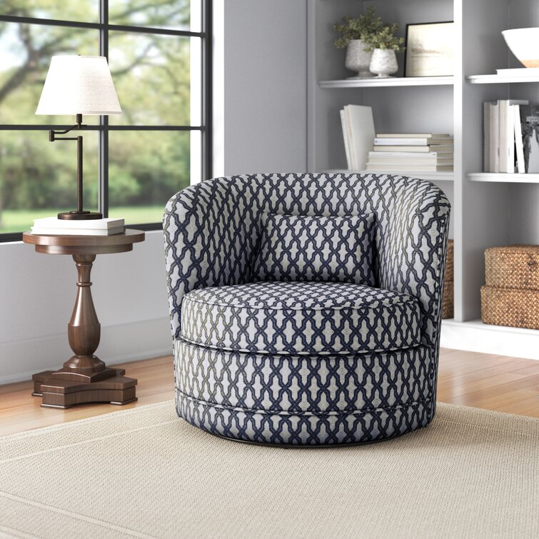 Earle 33.5'' Wide Swivel Barrel Chair