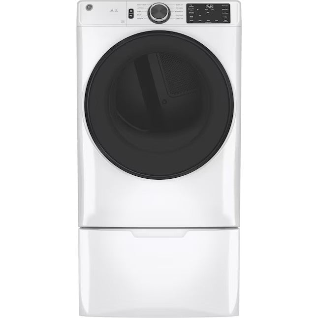 GE 7.8-cu ft Stackable Smart Electric Dryer (White) ENERGY STAR