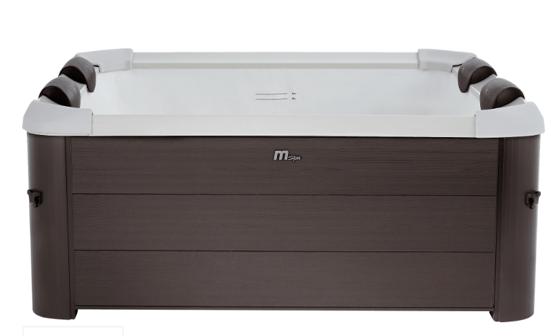 BRAST® Whirlpool MSpa Oslo Plus XXL with Fixed Outer Wall LED Lighting 20 Adjustable Colours for 6 People 180 x 180 x 65 cm