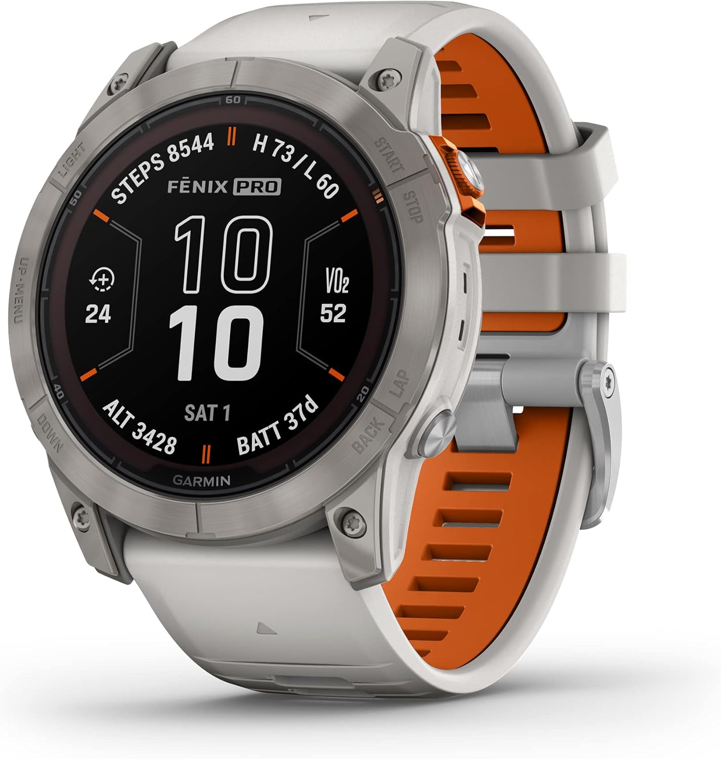 Garmin fēnix 7X Pro Sapphire Solar, Multisport GPS Smartwatch, Built-in Flashlight, Solar Charging Capability, 010-02778-10, Black