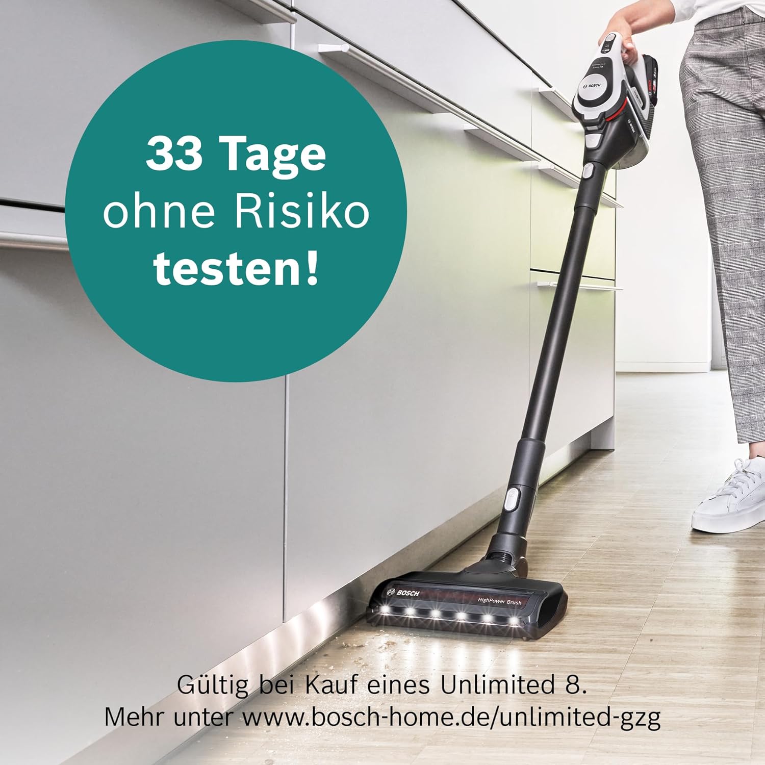 Bosch Unlimited Gen2 Series 8 BKS8214W Cordless Vacuum Cleaner