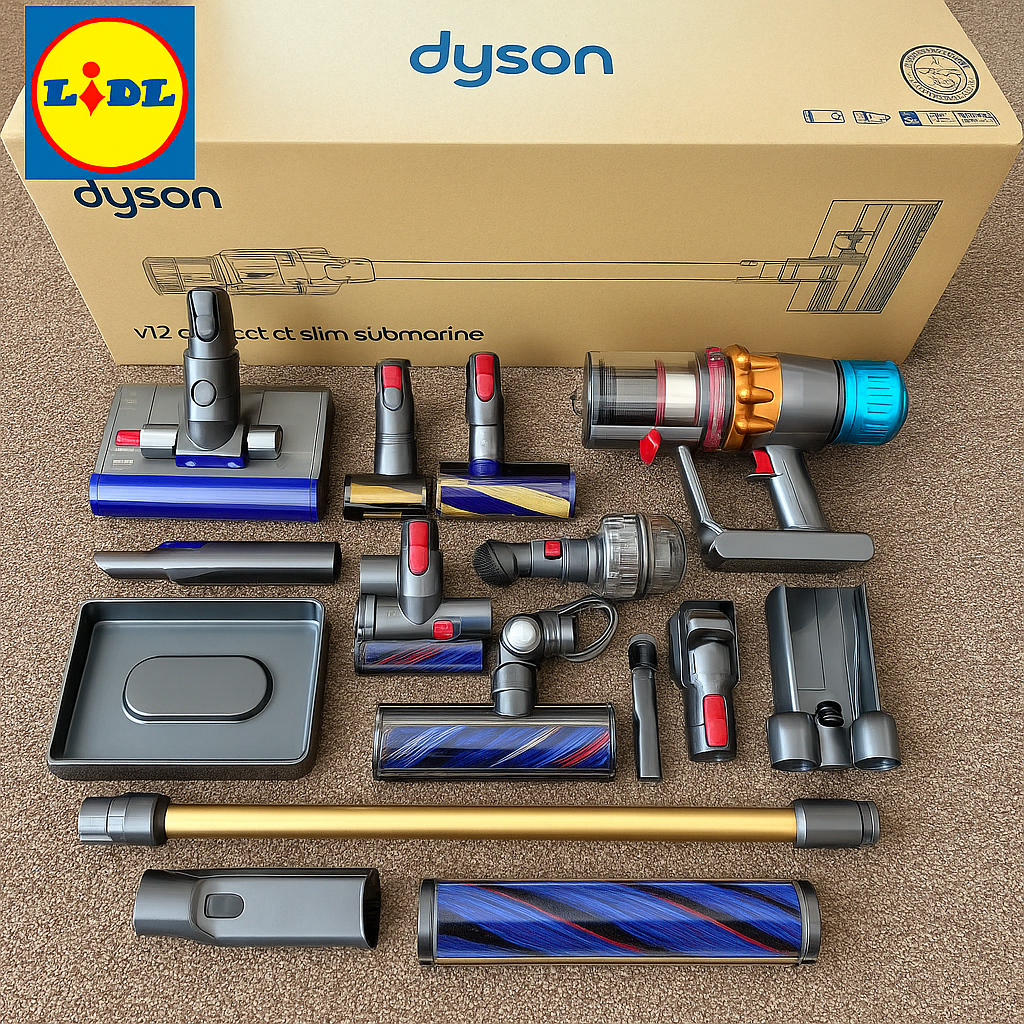 Dyson V12 Detect ™ Slim Fluffy Cordless Vacuum Cleaner (Blue/Nickel)