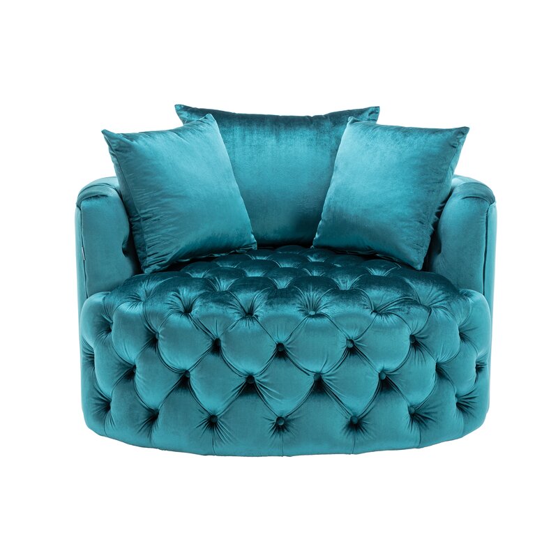 Damis 42.5'' Wide Tufted Oversized Accent Chair