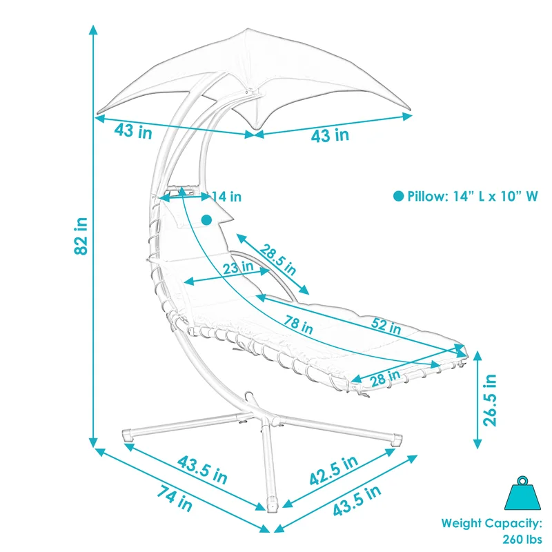 Delilah Hanging Chaise Lounger