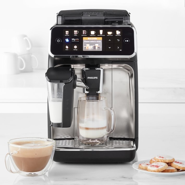 复制Philips Domestic Appliances Series 5400 Espresso Machine – Coffee to Grain – LatteGo Milk Frother, 12 Coffee Specialities, Intuitive Display, 4 User Profiles, Black