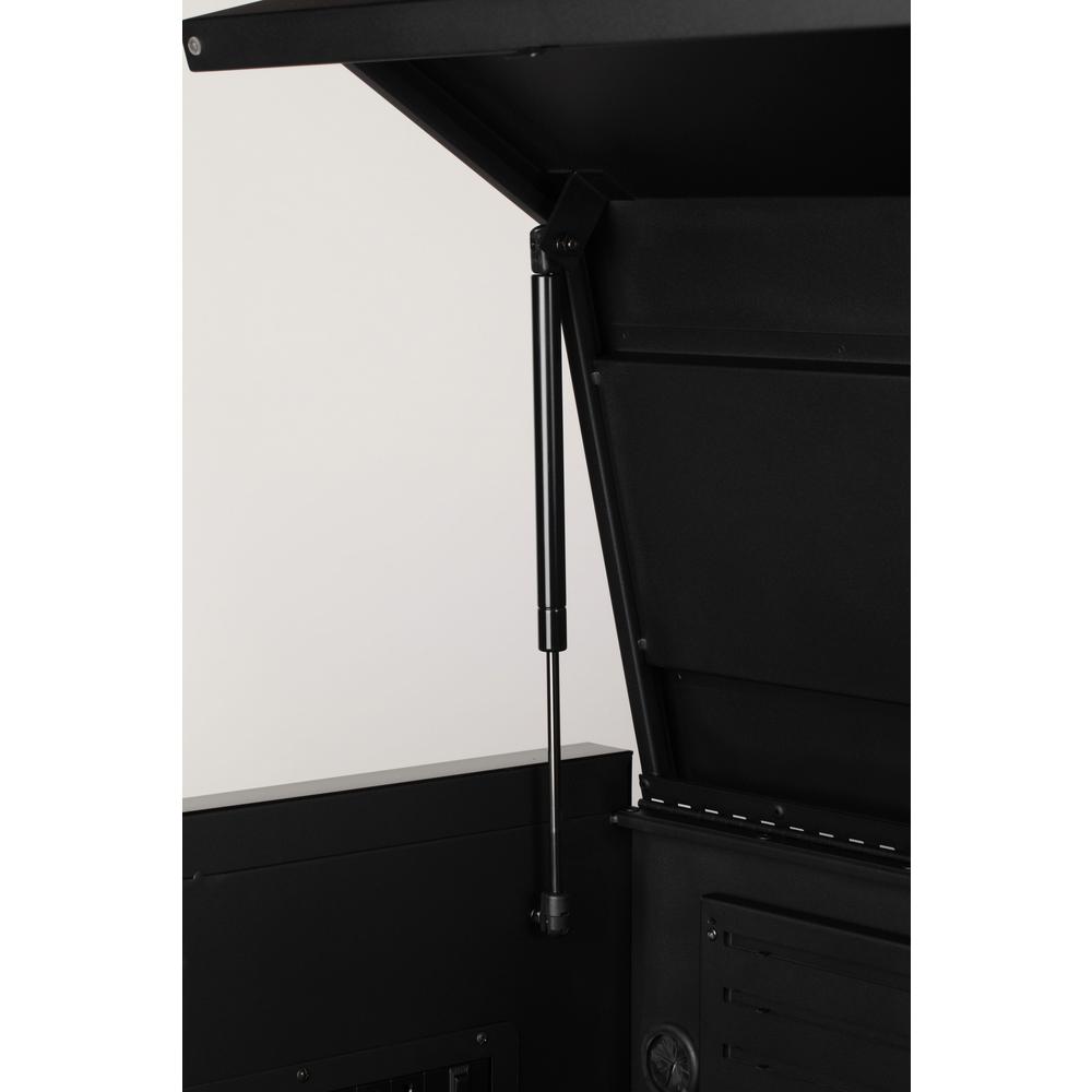 Industrial 52 In. W X 21.5 In. D 15-Drawer Tool Chest And Rolling Cabinet Combo With LED Light In Matte Black