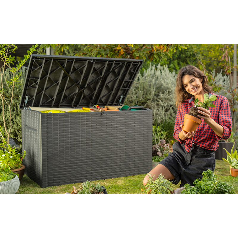 Java 230 Gallon Deck Box - Graphite