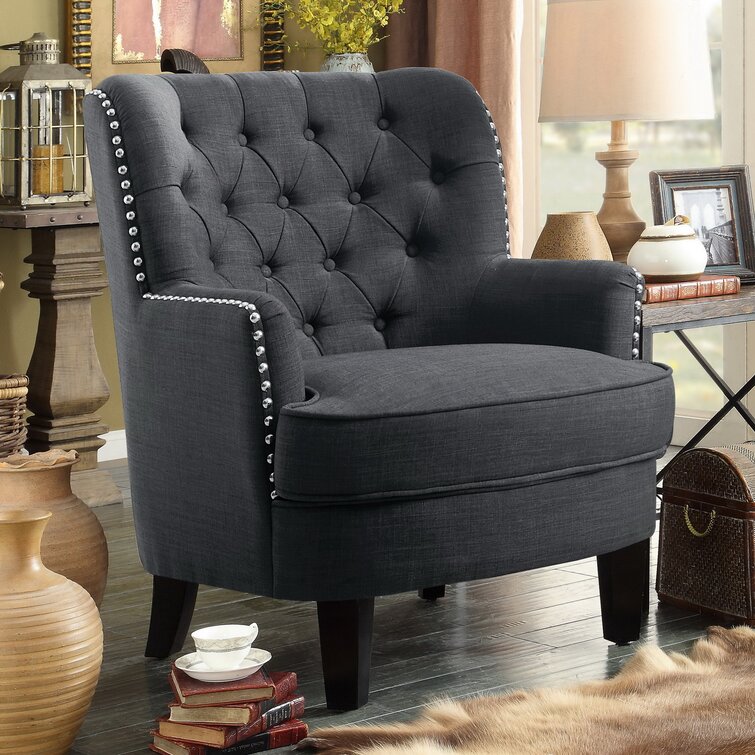 Brogyn 30'' Wide Tufted Wingback Chair