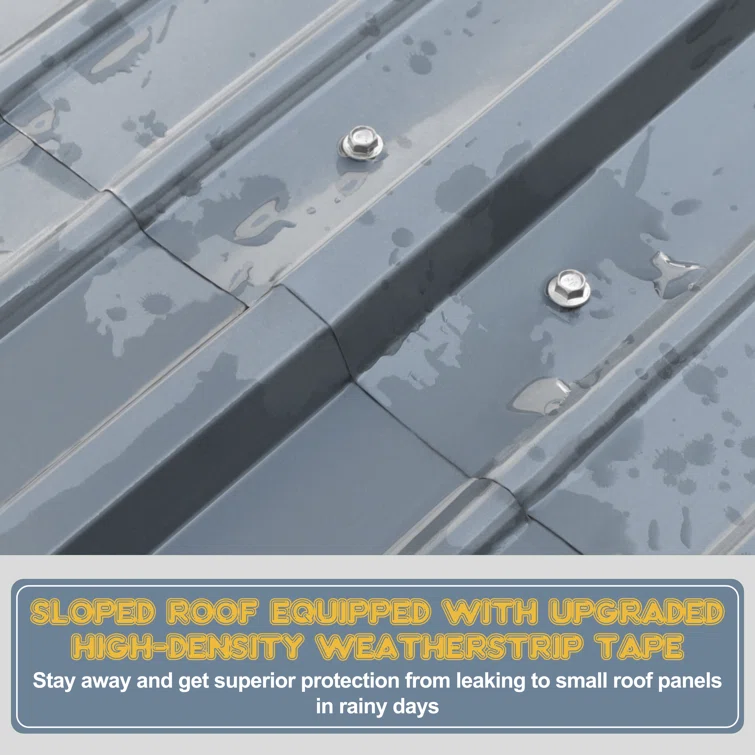 Steel Carport, Galvanized Gray