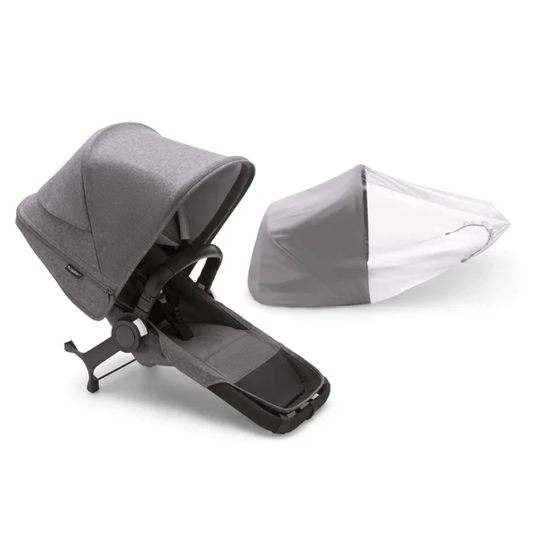 Bugaboo Donkey 5 Duo 2-in-1 Stroller Set Graphite/Mixed Gray, Mixed Gray