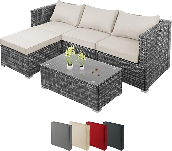 Montafox 12-piece polyrattan lounge garden furniture