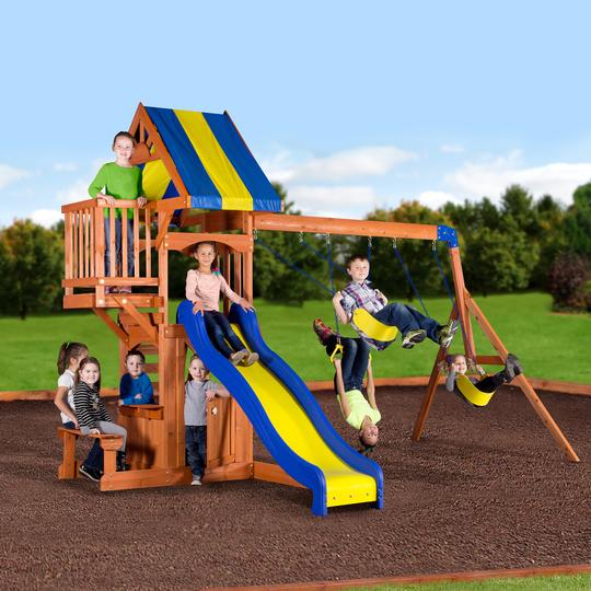 Peninsula Wooden Swing Set