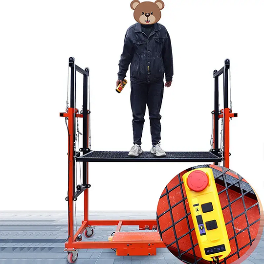 📢Year-End Promotion🎉Foldable Electric Lift Scaffolding (Load 1000Kg)
