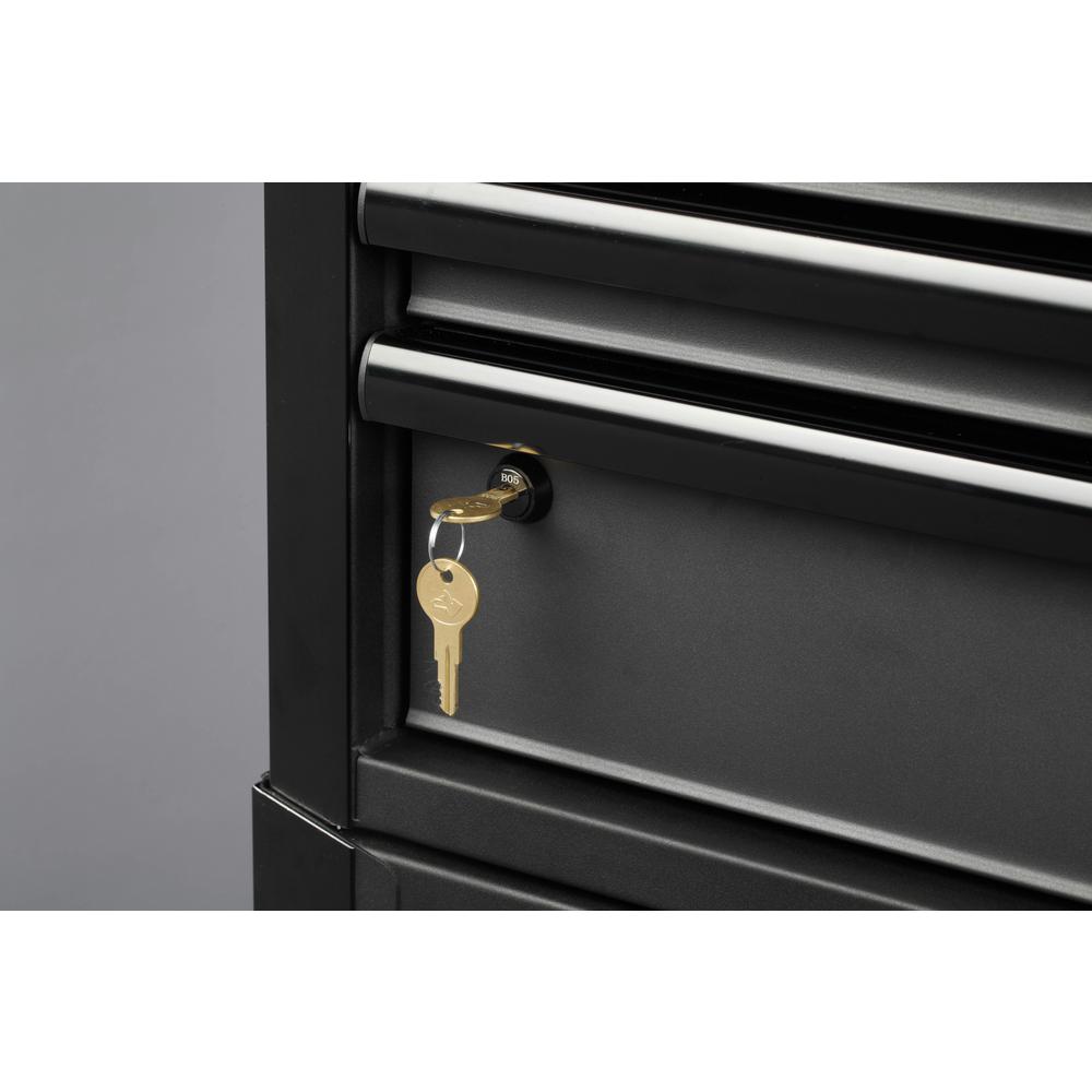 Heavy-Duty 52 In. W 15-Drawer, Deep Combination Tool Chest And Rolling Cabinet Set In Matte Black