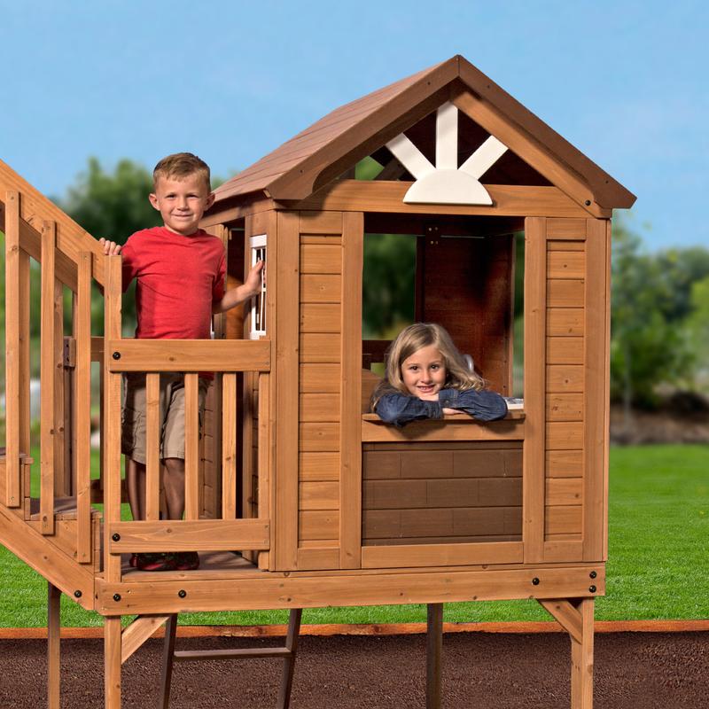 Malibu Wooden Swing Set