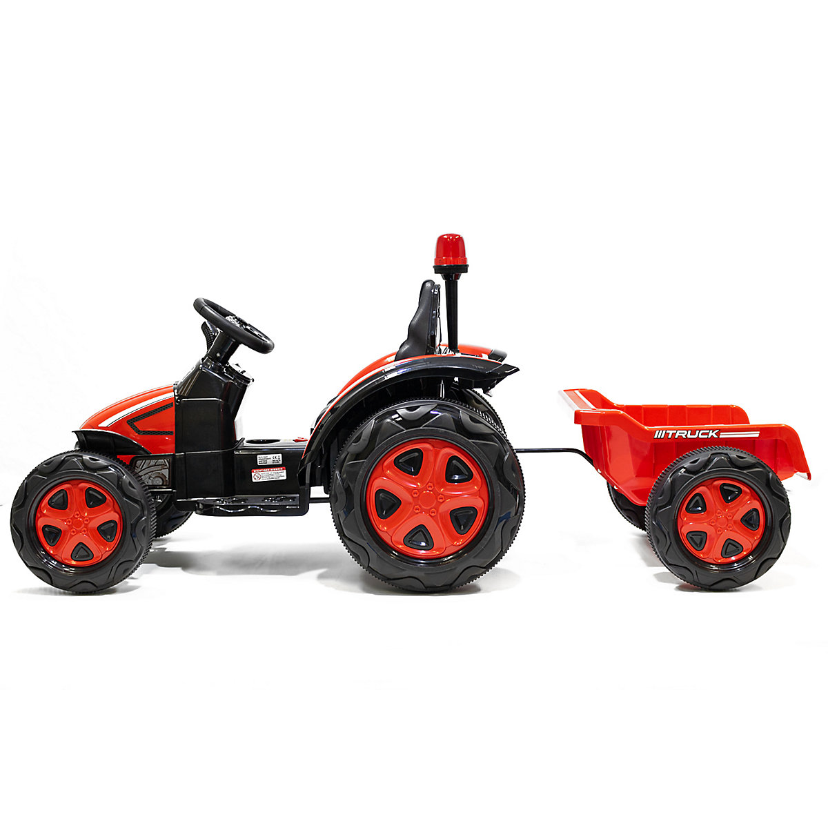 Kidcars Kinder Elektro Traktor 2X30W 12V 7Ah 2.4G RC inkl Anhänger grün