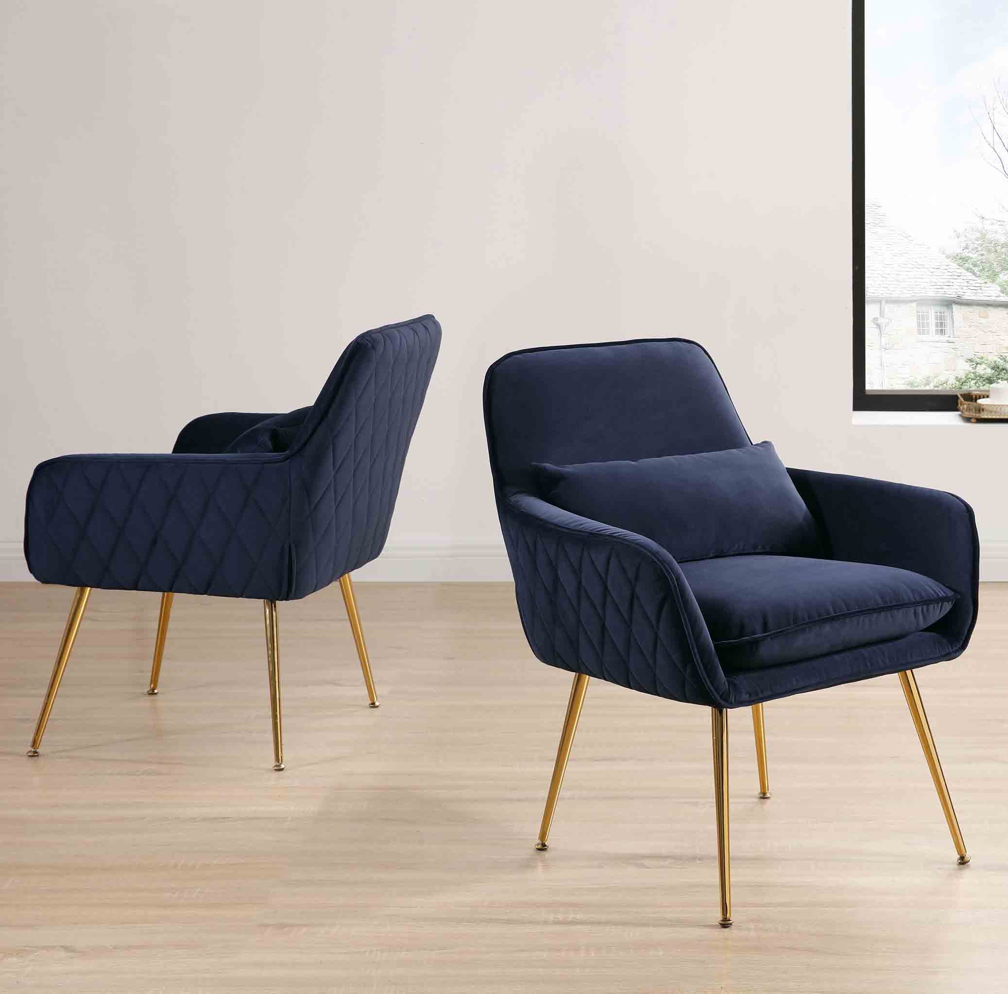 Diamond Velvet Accent Chair Special Sale In Pairs $69.8