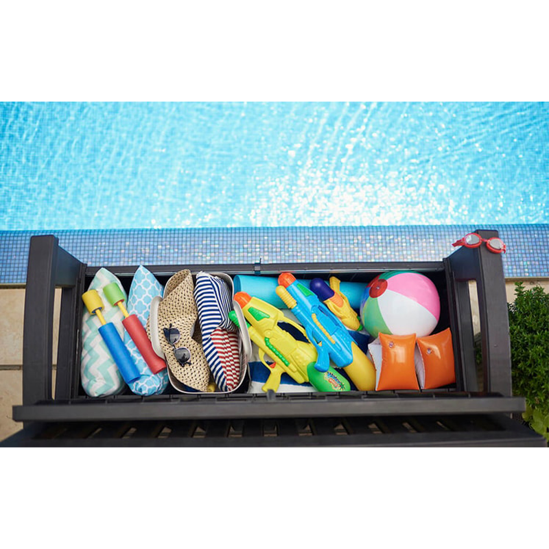 Patio 60 Gallon Outdoor Storage Bench - Brown