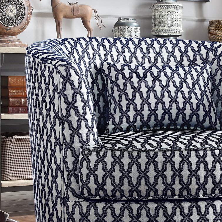 Earle 33.5'' Wide Swivel Barrel Chair
