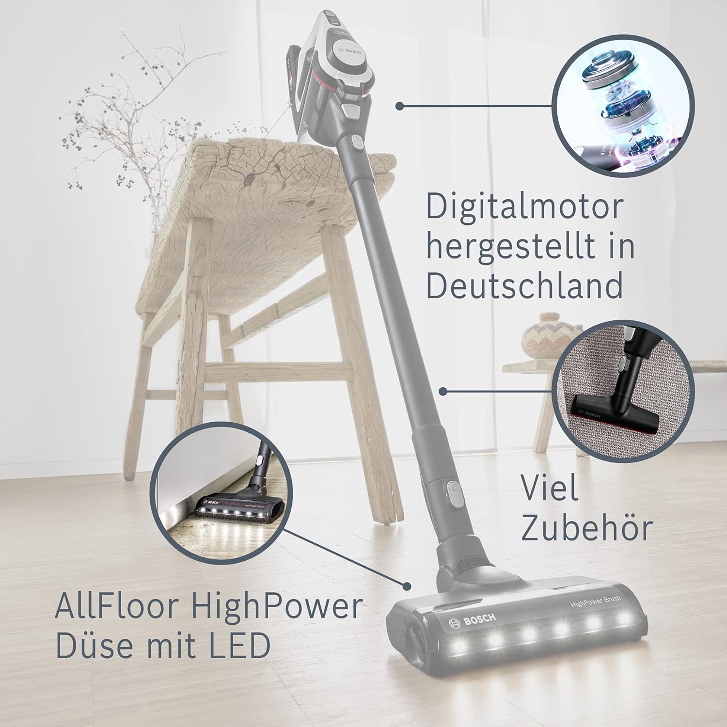 Bosch Unlimited Gen2 Series 8 BKS8214W Cordless Vacuum Cleaner