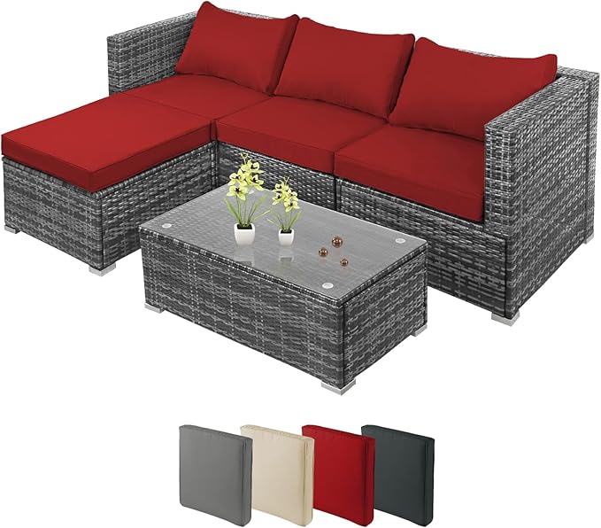 Montafox 12-piece polyrattan lounge garden furniture