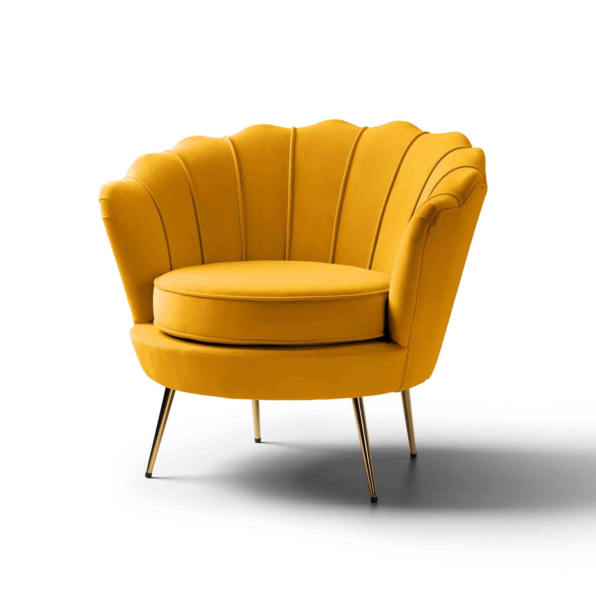 Pearl Velvet Shell Chair Special Sale In Pairs