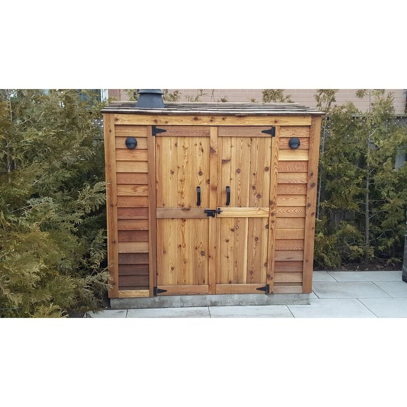 Today's Outdoor Living Large Garden Cabin 6' wide x 3' thick solid wood tool shed