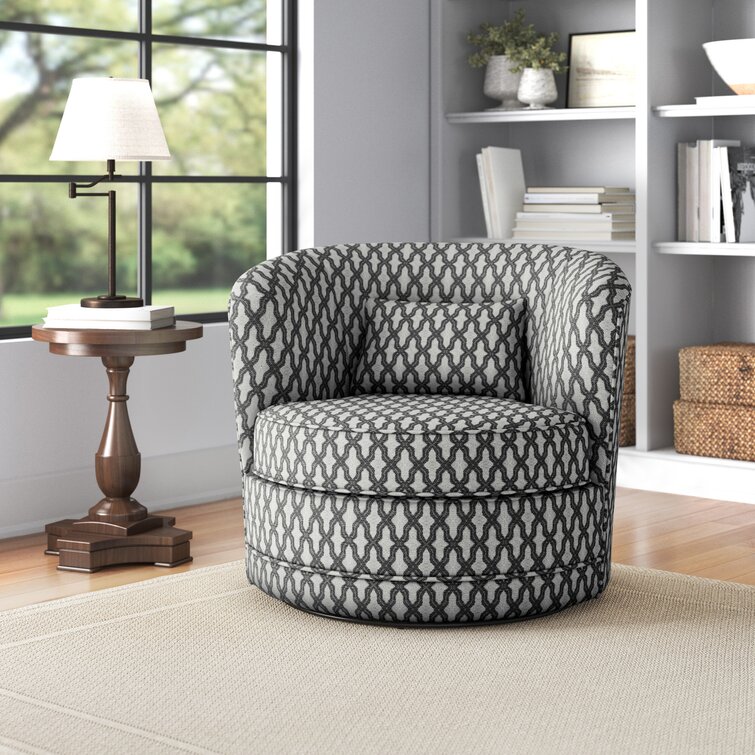 Earle 33.5'' Wide Swivel Barrel Chair