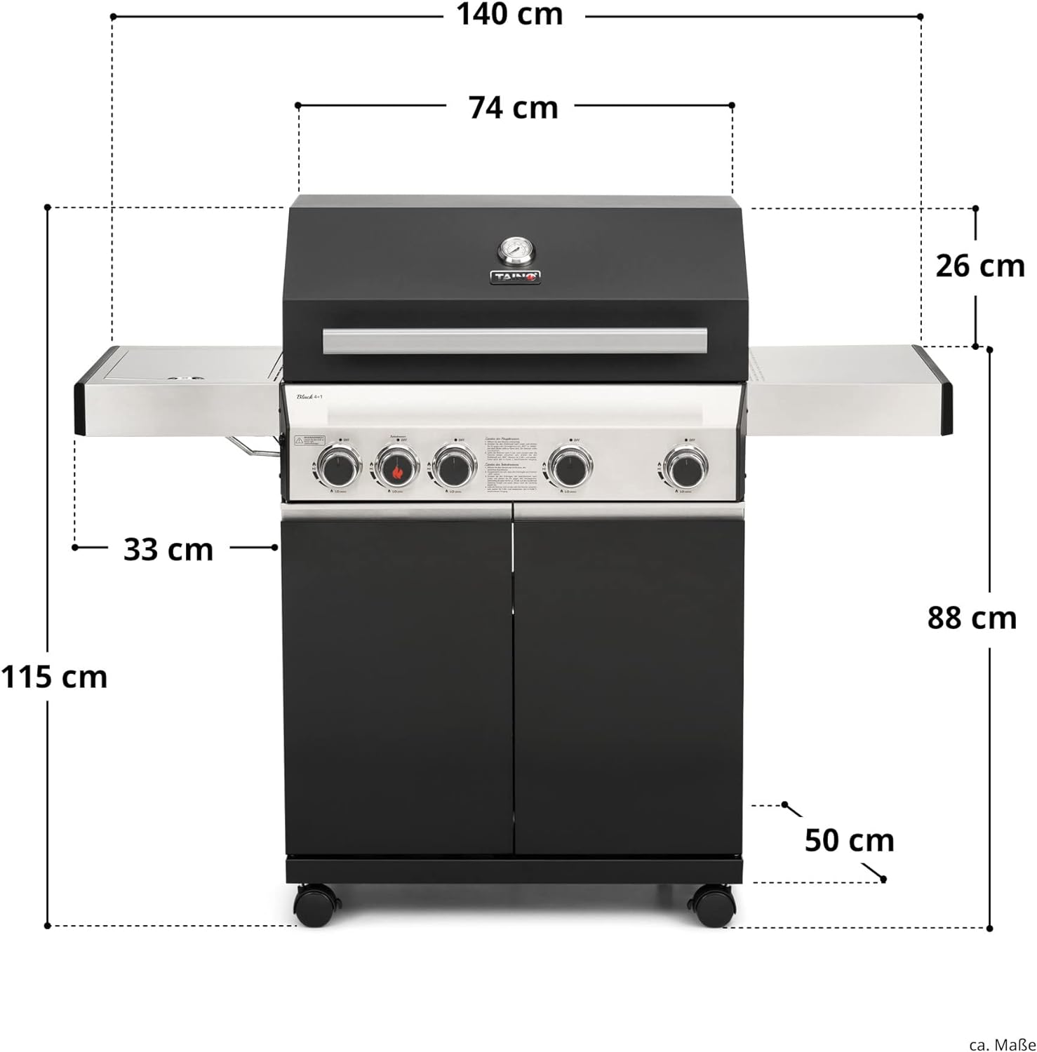TAINO Black Gas Barbecue