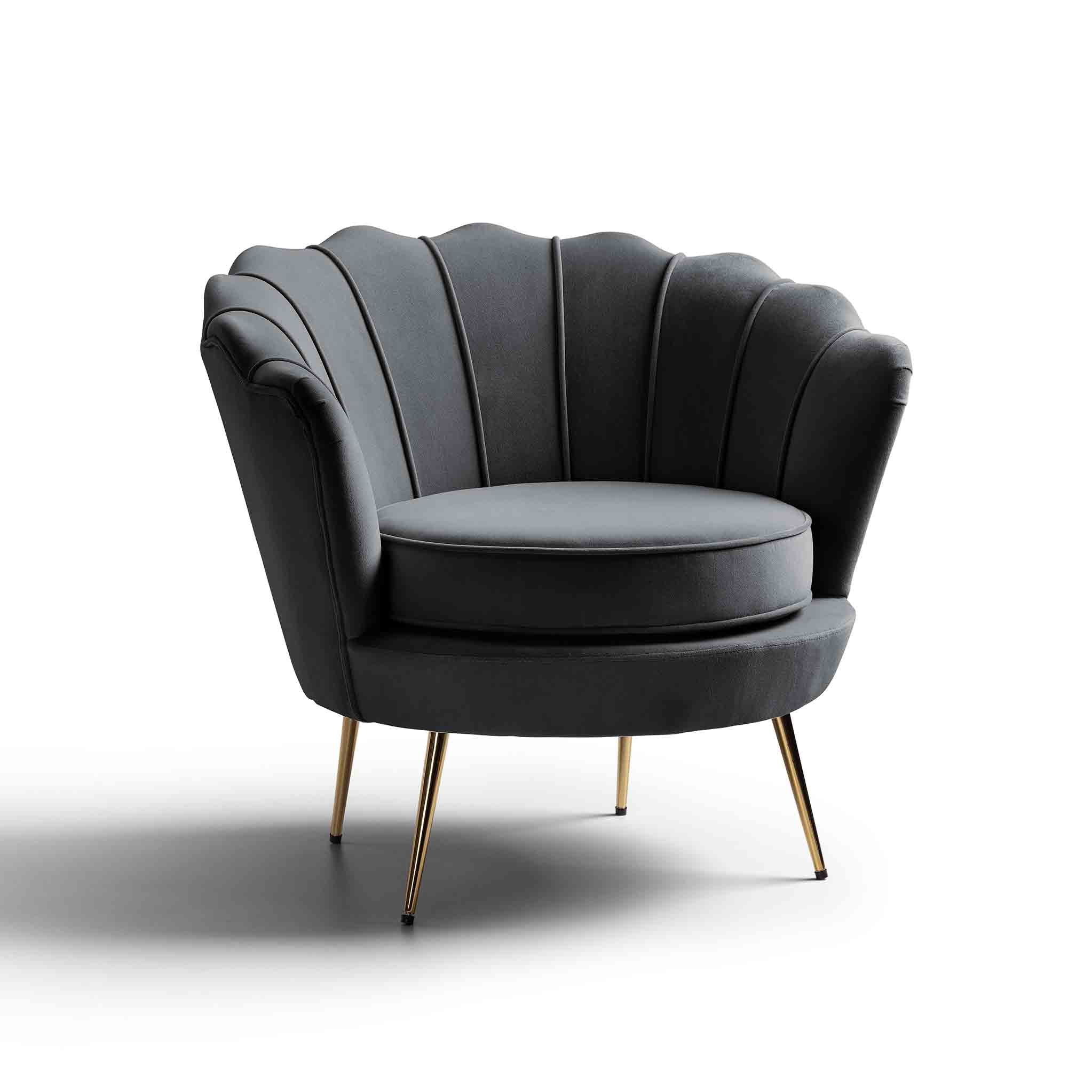 Pearl Velvet Shell Chair Special Sale In Pairs