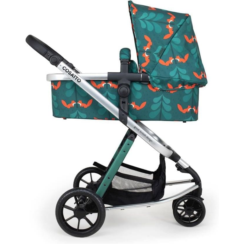 COSATTO GIGGLE 3 in 1 - A 3 in 1 Stroller with the trio - Cane Stroller, a Pram with a carrycot and an iSize baby car seat included, Lying Function and Accessories and Adapters