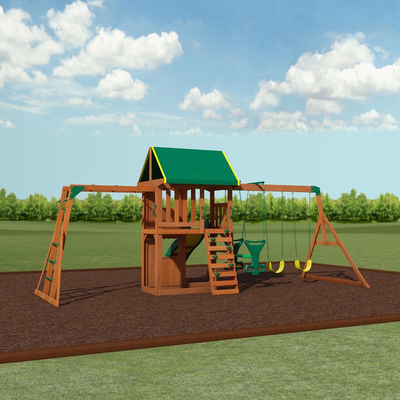 Prairie Ridge Wooden Swing Set