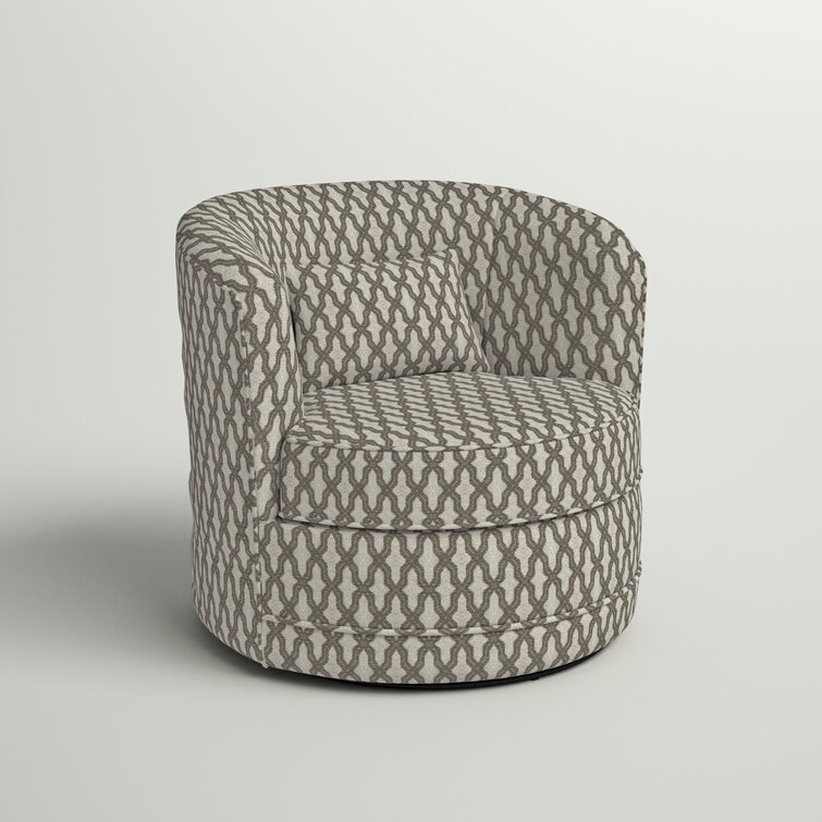 Earle 33.5'' Wide Swivel Barrel Chair