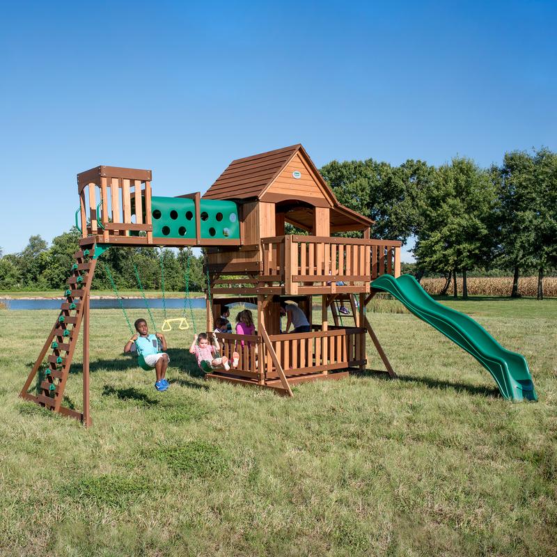 Woodridge Elite Wooden Swing Set