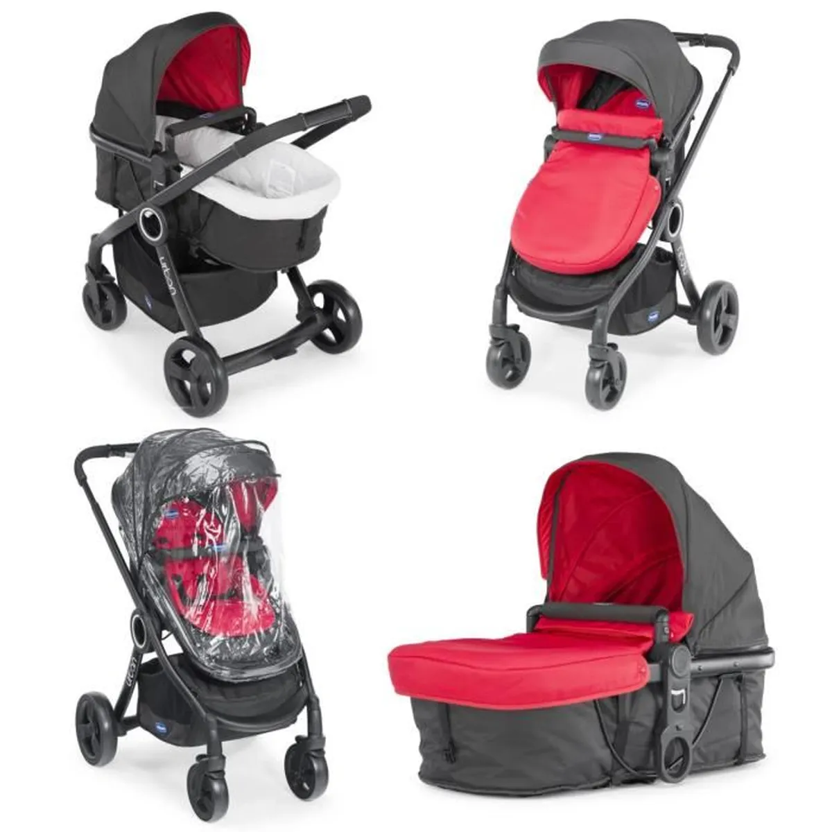 CHICCO Urban Plus Pack combined stroller - From birth - Up to 15kg