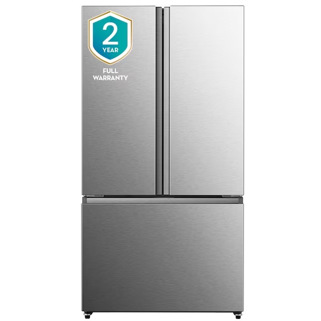 Hisense 26.6-cu ft French Door Refrigerator with Ice Maker (Fingerprint Resistant Stainless Steel) ENERGY STAR
