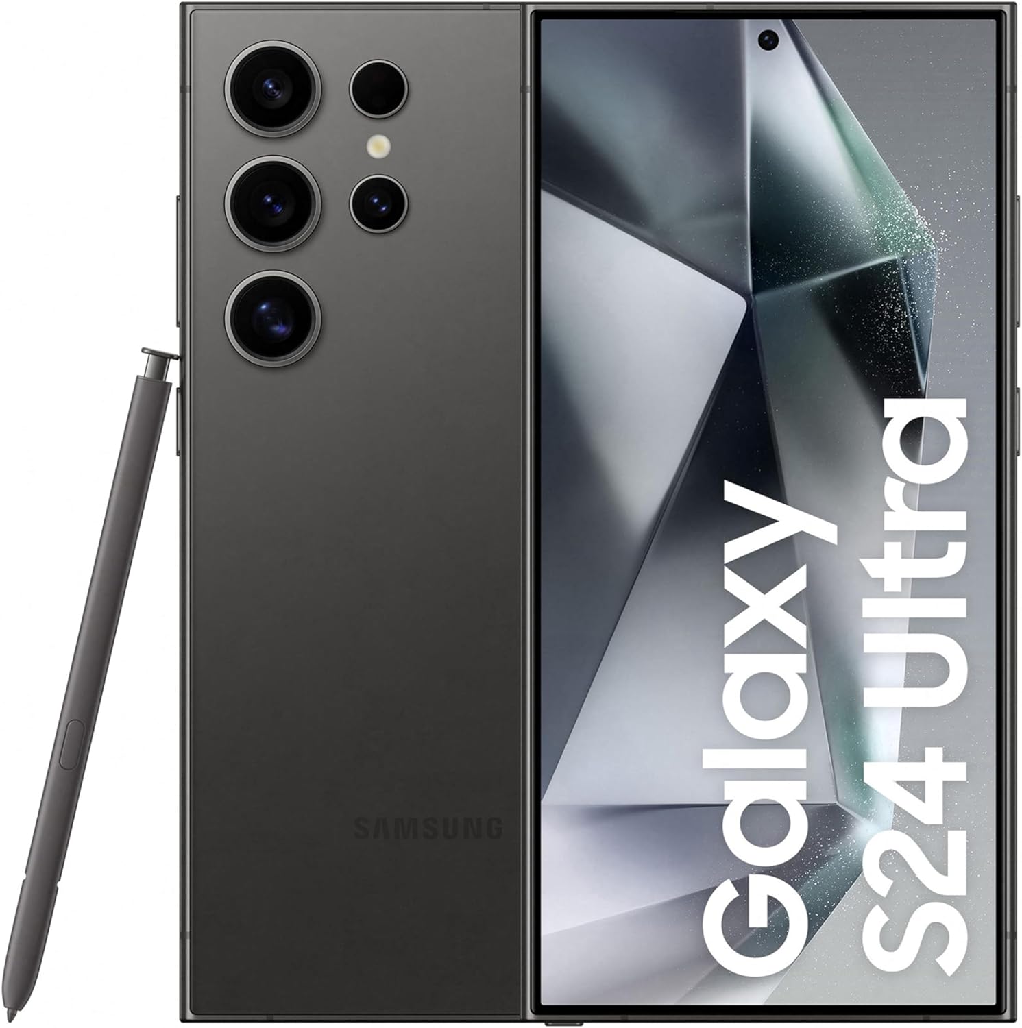 Samsung Galaxy S24 Ultra, AI Android Smartphone, 12GB RAM, 512GB Storage, 200MP Camera, S Pen, Long Battery Life, Titanium Black, 3 Year Manufacturer Extended Warranty
