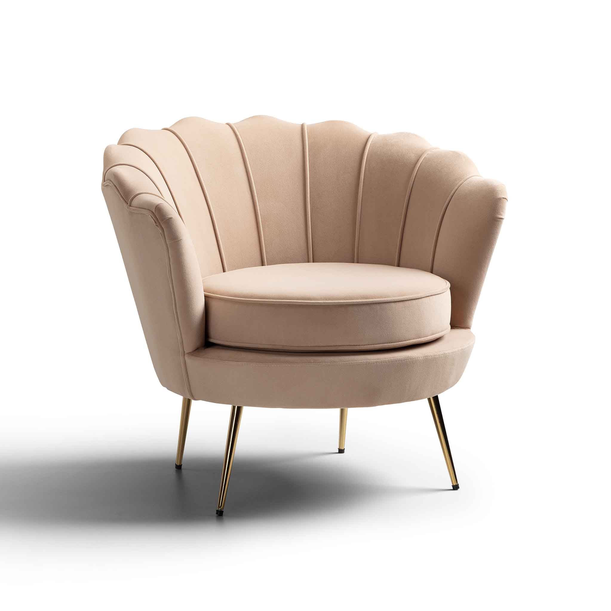 Pearl Velvet Shell Chair Special Sale In Pairs