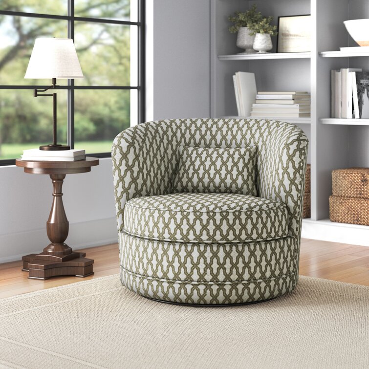 Earle 33.5'' Wide Swivel Barrel Chair
