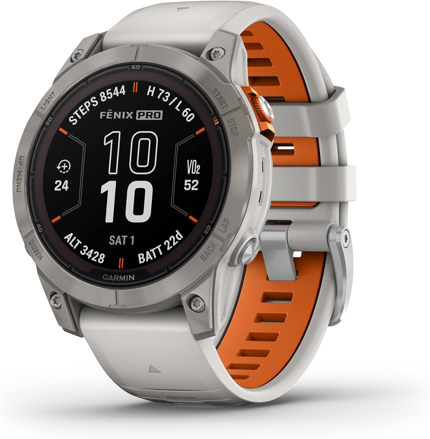 Garmin fēnix 7X Pro Sapphire Solar, Multisport GPS Smartwatch, Built-in Flashlight, Solar Charging Capability, 010-02778-10, Black