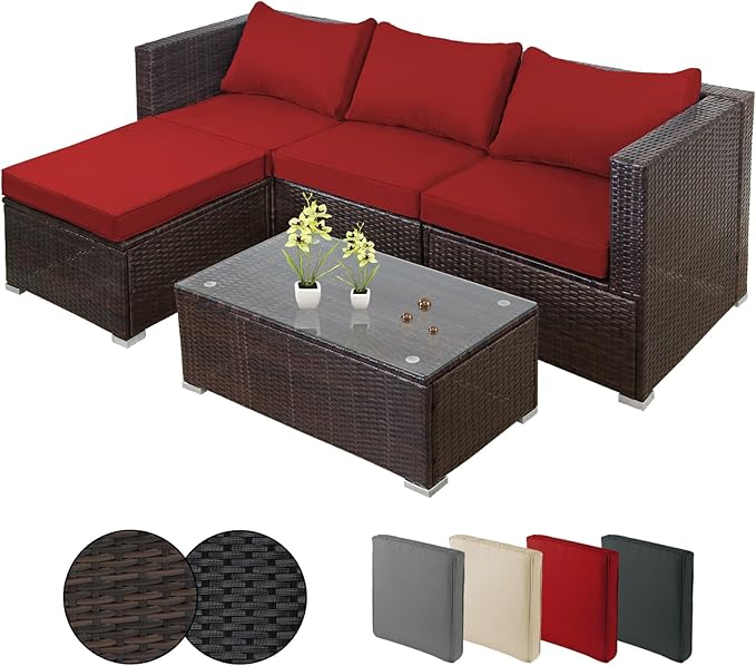 Montafox 12-piece polyrattan lounge garden furniture