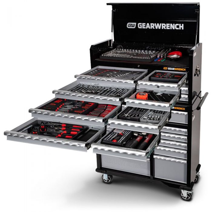 GEARWRENCH 277 Pc Combination Tool Kit With Chest & Roller Cabinet