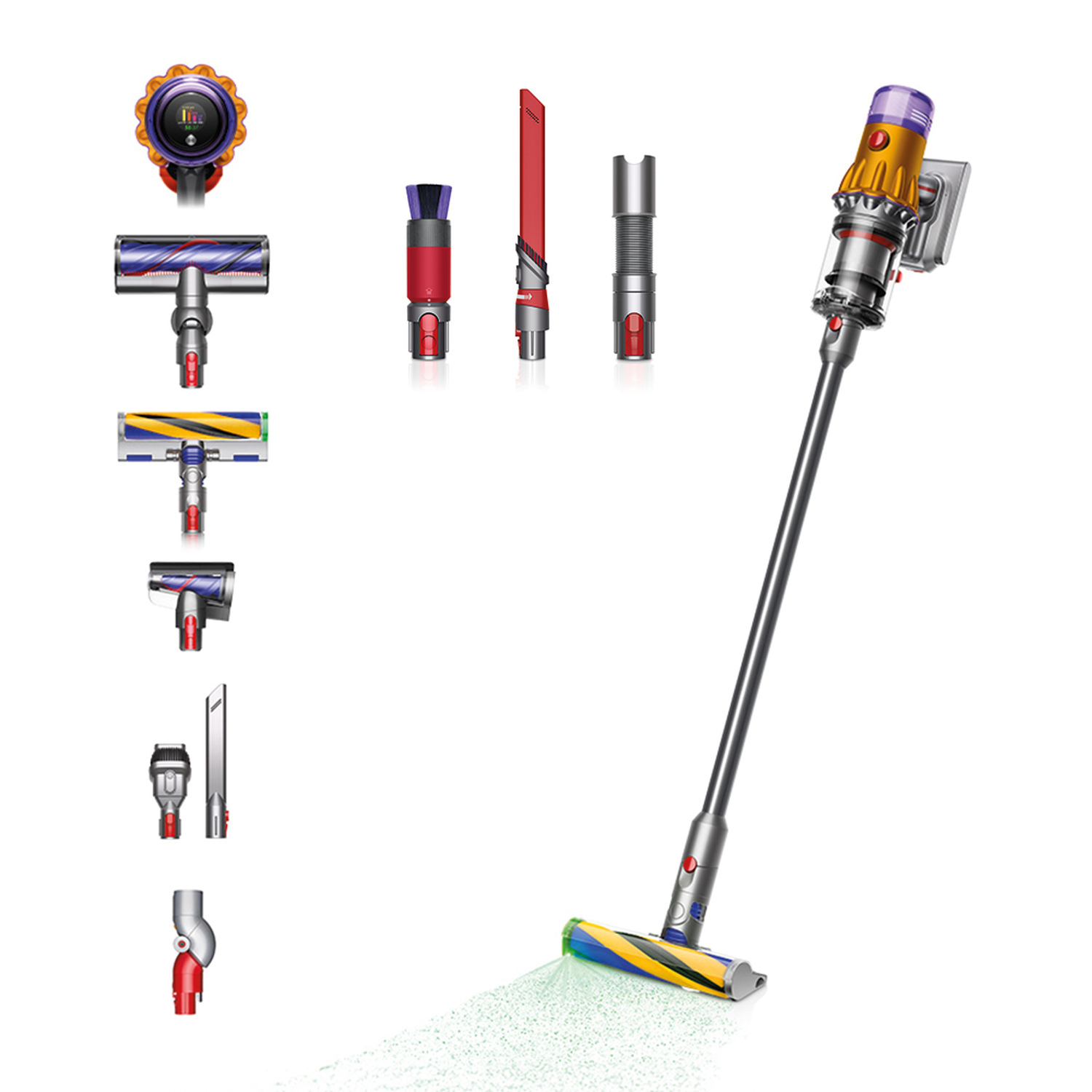 Dyson V12 Detect ™ Slim Fluffy Cordless Vacuum Cleaner (Blue/Nickel)