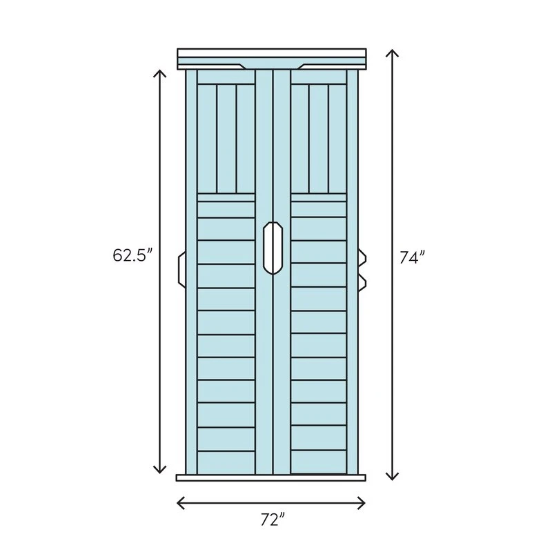 Today's Outdoor Living Large Garden Cabin 6' wide x 3' thick solid wood tool shed