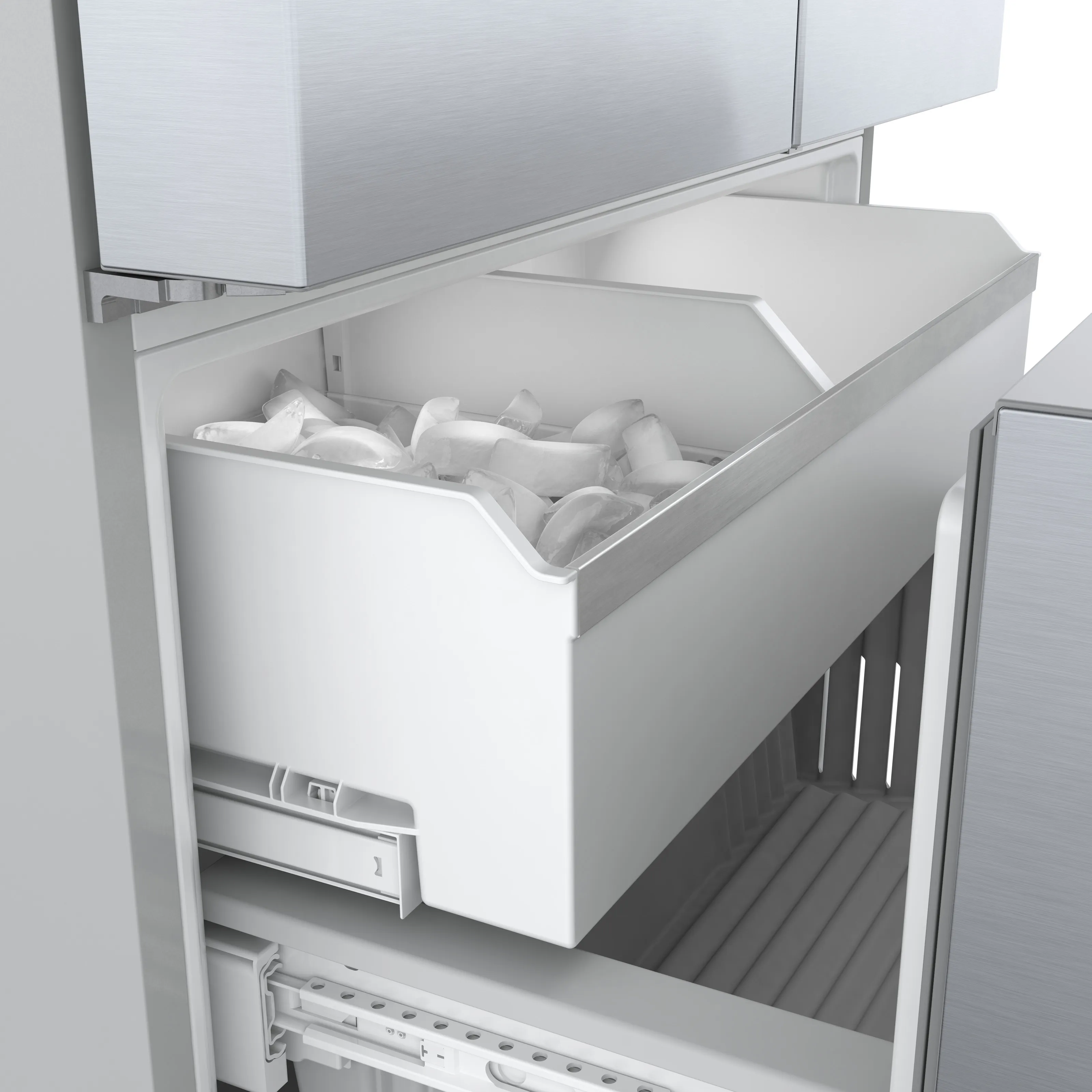 Bosch B36CD50SNS 500 Series French Door Bottom Mount Refrigerator 36'' Stainless steel (with anti-fingerprint), Total No Frost